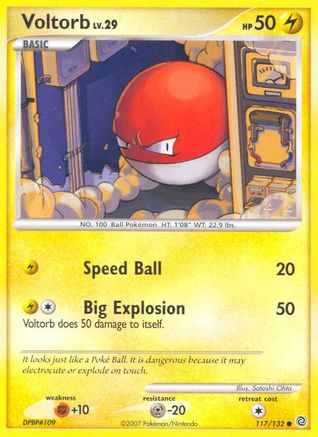 Voltorb 117 - Reverse Holofoil Secret Wonders - Common