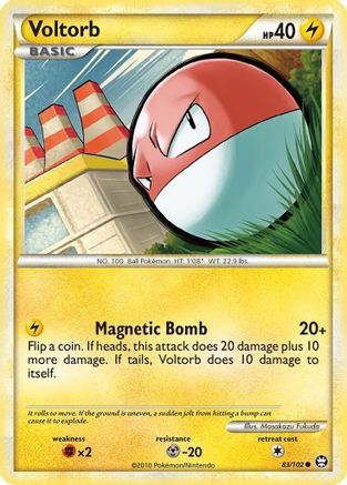 Voltorb 083 - Reverse Holofoil Triumphant - Common
