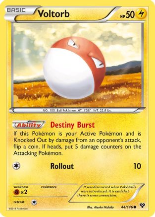 Voltorb 044/146 - Reverse Holofoil XY Base Set - Common