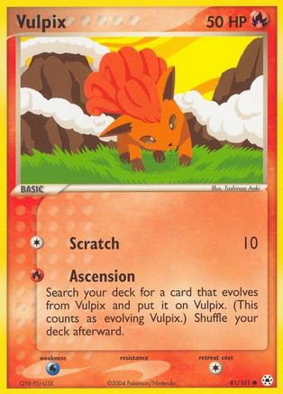Vulpix 081/101 - Reverse Holofoil Hidden Legends - Common