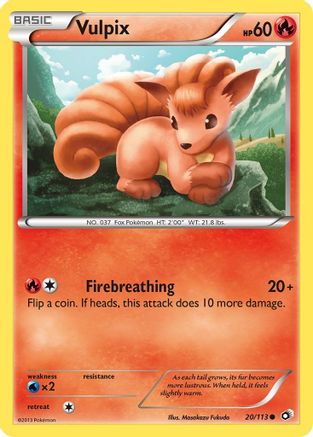 Vulpix 020/113 Legendary Treasures - Common