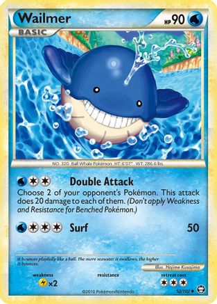 Wailmer 052 - Reverse Holofoil Triumphant - Uncommon