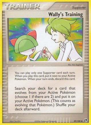 Wally's Training 089/100 - Reverse Holofoil Sandstorm - Uncommon