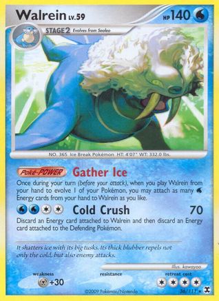Walrein 036 - Reverse Holofoil Rising Rivals - Rare