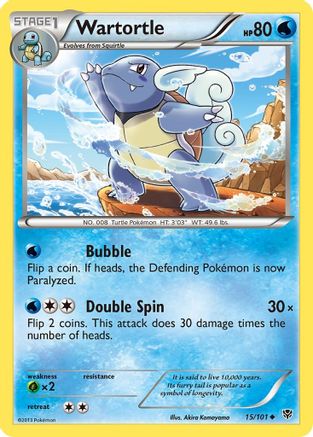 Wartortle 015/101 Plasma Blast - Uncommon