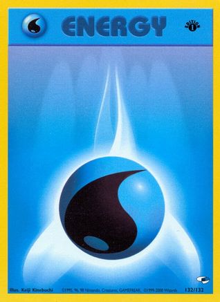 Water Energy 132/132 - 1st Edition Gym Heroes - Common