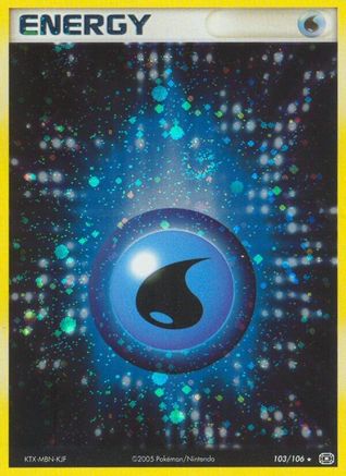 Water Energy 103/106 - Holofoil Emerald - Holo Rare