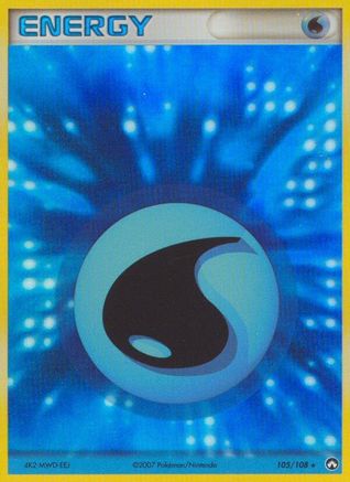 Water Energy 105/108 - Holofoil Power Keepers - Rare