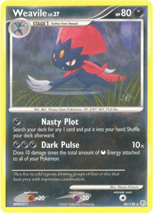 Weavile 040 Diamond and Pearl - Rare