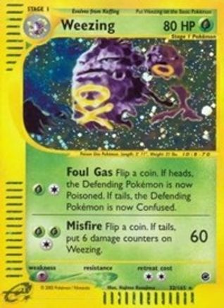 Weezing (32) 032 - Holofoil Expedition - Holo Rare