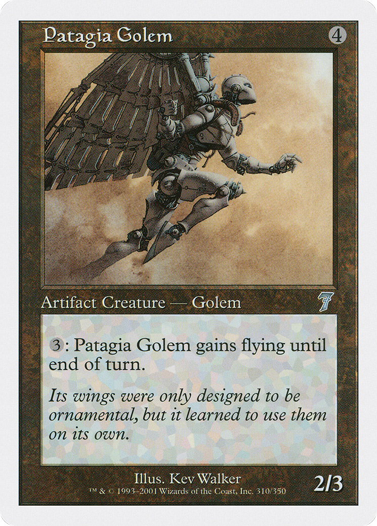 Patagia Golem (7ED-310) - 7th Edition