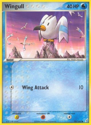 Wingull 070/100 - Reverse Holofoil Crystal Guardians - Common