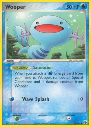 Wooper 081/109 Team Rocket Returns - Common