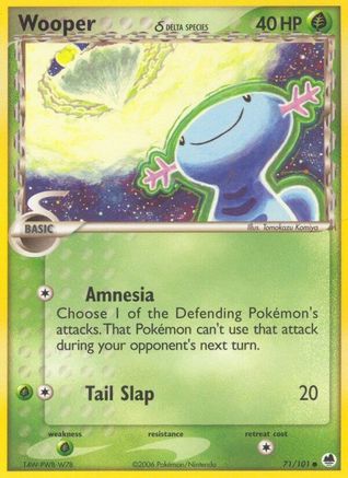 Wooper (Delta Species) 071/101 Dragon Frontiers - Common