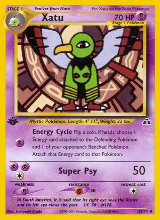 Xatu 052/75 - 1st Edition Neo Discovery - Uncommon