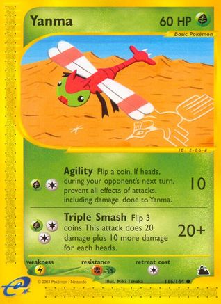 Yanma 116 - Reverse Holofoil Skyridge - Common