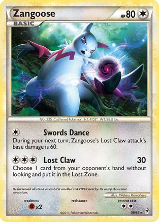 Zangoose 039 Call of Legends - Rare