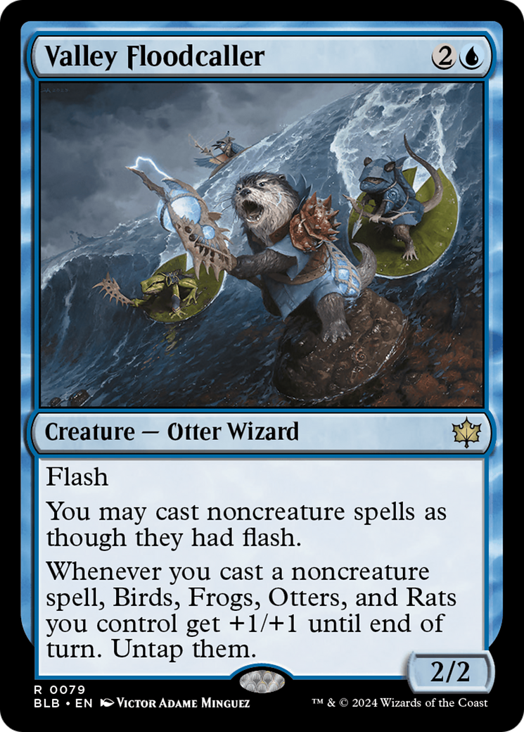 Valley Floodcaller (BLB-079) - Bloomburrow Foil