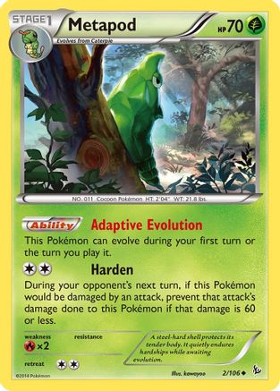 Metapod 002/106 XY Flashfire - Uncommon