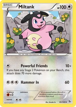 Miltank 083/106 XY Flashfire - Uncommon