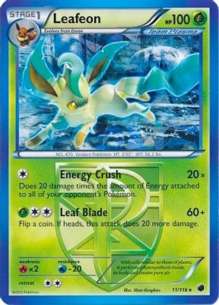 Leafeon 011/116 - Holofoil Deck Exclusives - Holo Rare