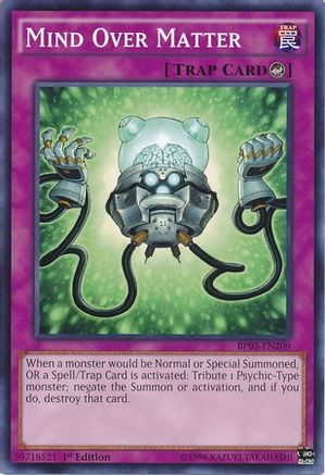 Mind Over Matter (BP03-EN209) - Battle Pack 3: Monster League 1st Edition