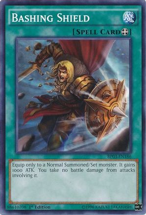 Bashing Shield (BP03-EN186) - Battle Pack 3: Monster League 1st Edition