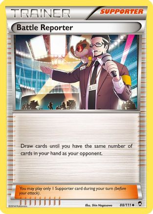 Battle Reporter 088 - Reverse Holofoil XY Furious Fists - Uncommon