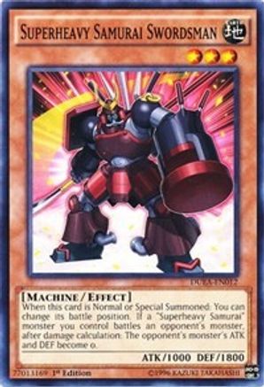 Superheavy Samurai Swordsman (DUEA-EN012) - Duelist Alliance 1st Edition