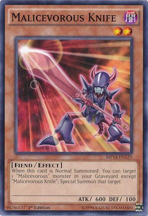 Malicevorous Knife (MP14-EN129) - 2014 Mega-Tins Mega Pack Unlimited