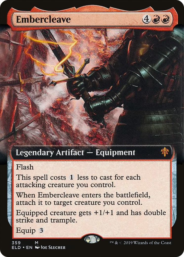 Embercleave (Extended Art) (ELD-359) - Throne of Eldraine: (Extended Art)