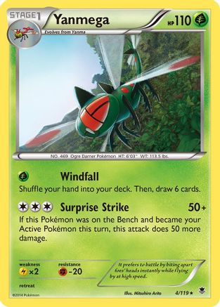 Yanmega 004 XY Phantom Forces - Rare