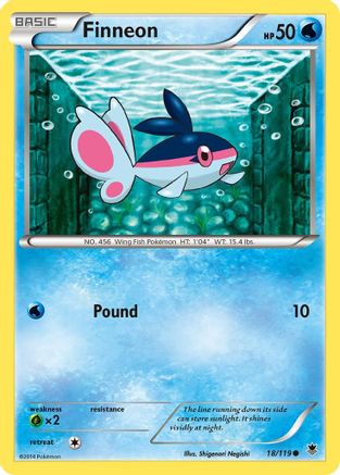 Finneon 018/119 - Reverse Holofoil XY Phantom Forces - Common