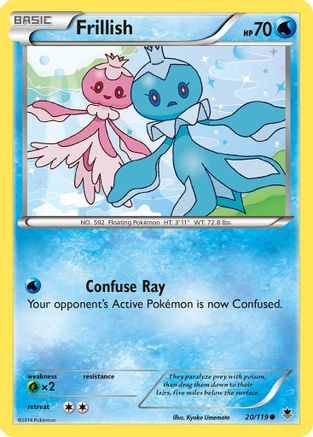 Frillish 020/119 - Reverse Holofoil XY Phantom Forces - Common