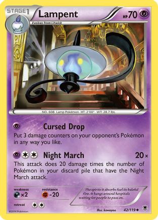 Lampent 042/119 XY Phantom Forces - Uncommon