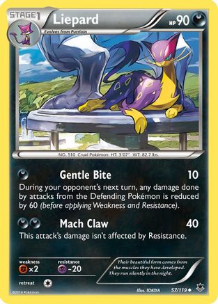 Liepard 057 XY Phantom Forces - Uncommon