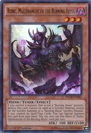 Rubic, Malebranche of the Burning Abyss (NECH-EN082) - The New Challengers 1st Edition