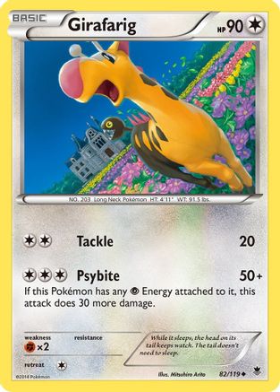 Girafarig 082 XY Phantom Forces - Uncommon