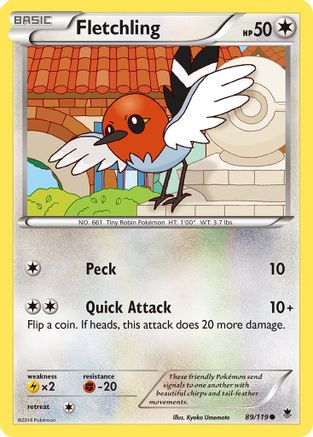 Fletchling 089 XY Phantom Forces - Common