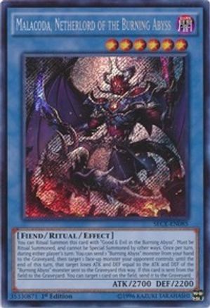 Malacoda, Netherlord of the Burning Abyss (SECE-EN085) - Secrets of Eternity Unlimited