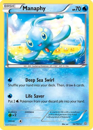 Manaphy 056 - Holofoil XY Primal Clash - Holo Rare