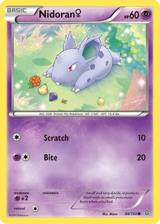 Nidoran (F) 066/160 XY Primal Clash - Common