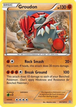 Groudon 084/160 XY Primal Clash - Rare