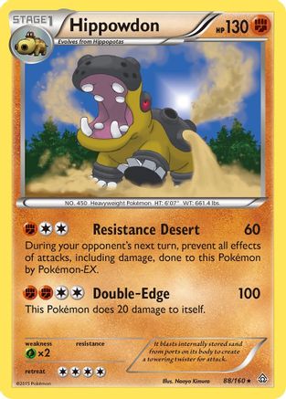 Hippowdon 088 - Holofoil XY Primal Clash - Holo Rare