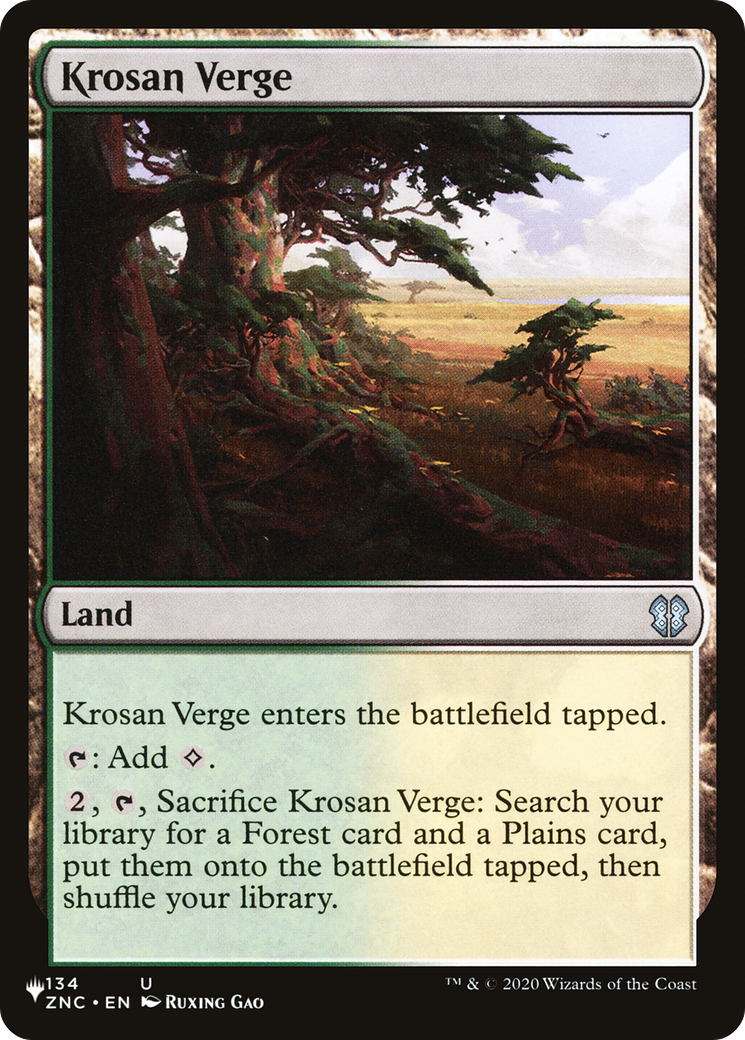 Krosan Verge (ZNC) (LIST-ZNC-134) - The List