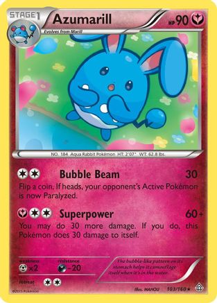 Azumarill 103/160 XY Primal Clash - Rare