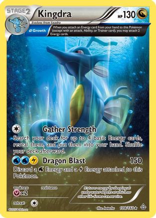 Kingdra (Alpha) 108/160 - Holofoil XY Primal Clash - Holo Rare