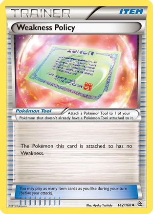 Weakness Policy 142 XY Primal Clash - Uncommon