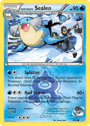 Team Aqua's Sealeo 004/34 Double Crisis - Common