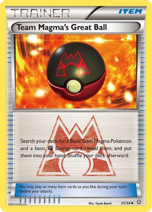 Team Magma's Great Ball 031/34 - Reverse Holofoil Double Crisis - Uncommon